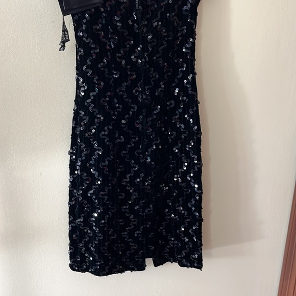 Zum Zum Size 3/4 juniors. A little sequined black Vintage dress - Picture 9 of 10